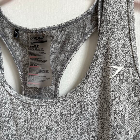 Gymshark Gray Fleur Texture Vest Tank Top Women's XL - Picture 3 of 5
